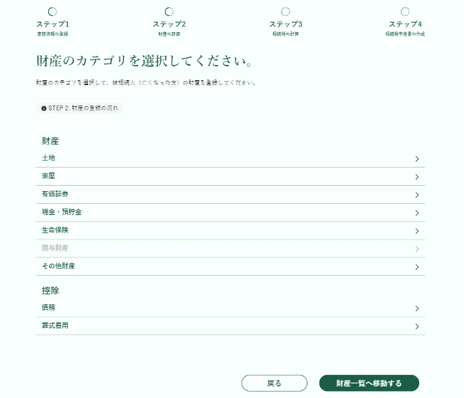 財産の登録